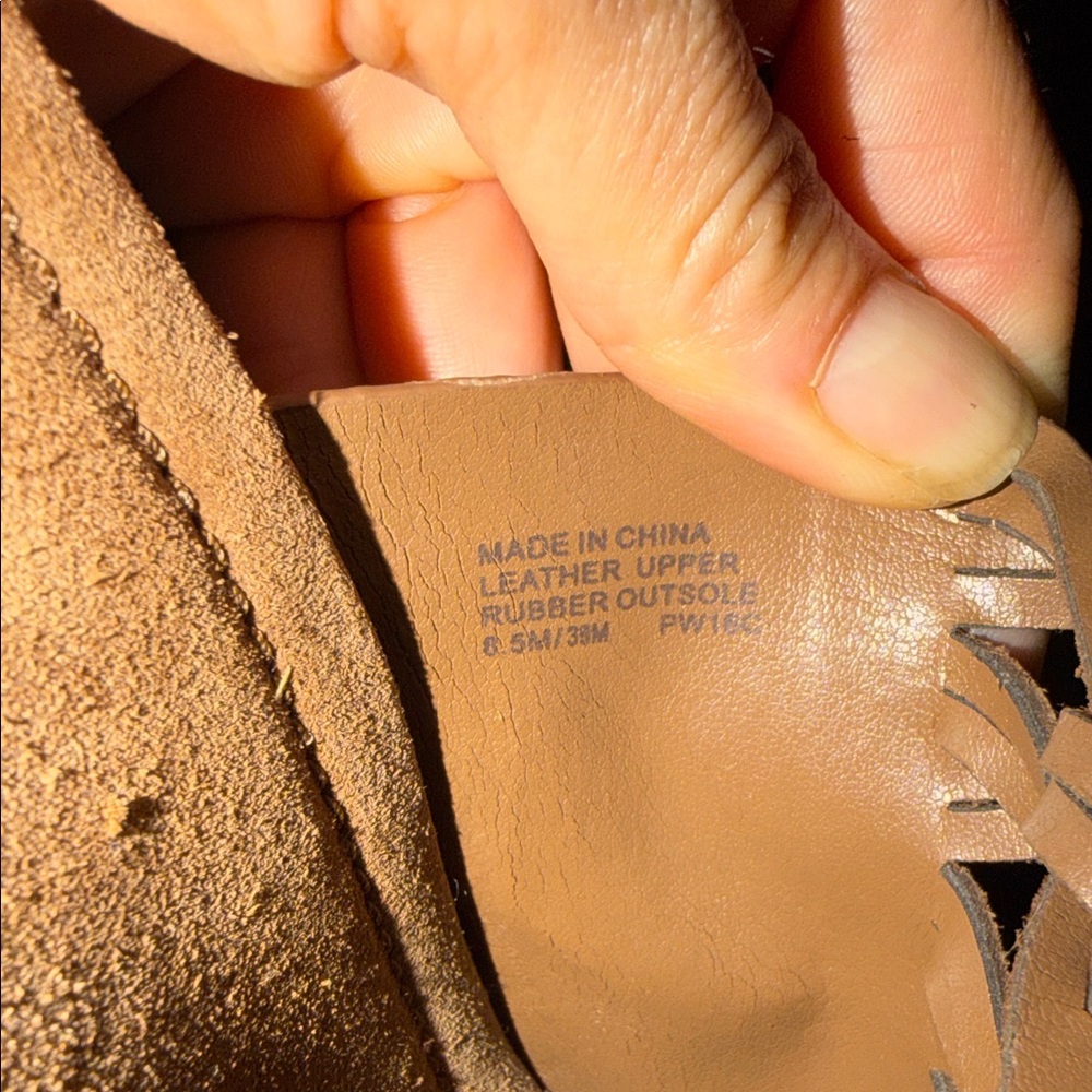 Michael Kors Tan Suede Woven Platform Clog Mules - Picture 8 of 10